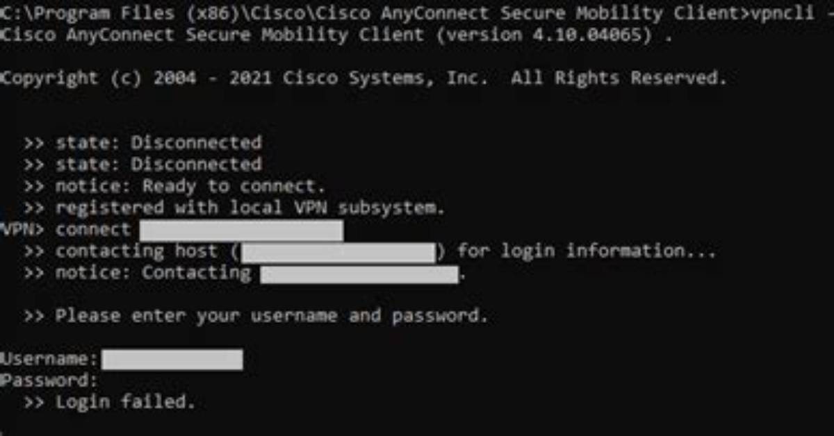 Connect Using Anyconnect from Command Line