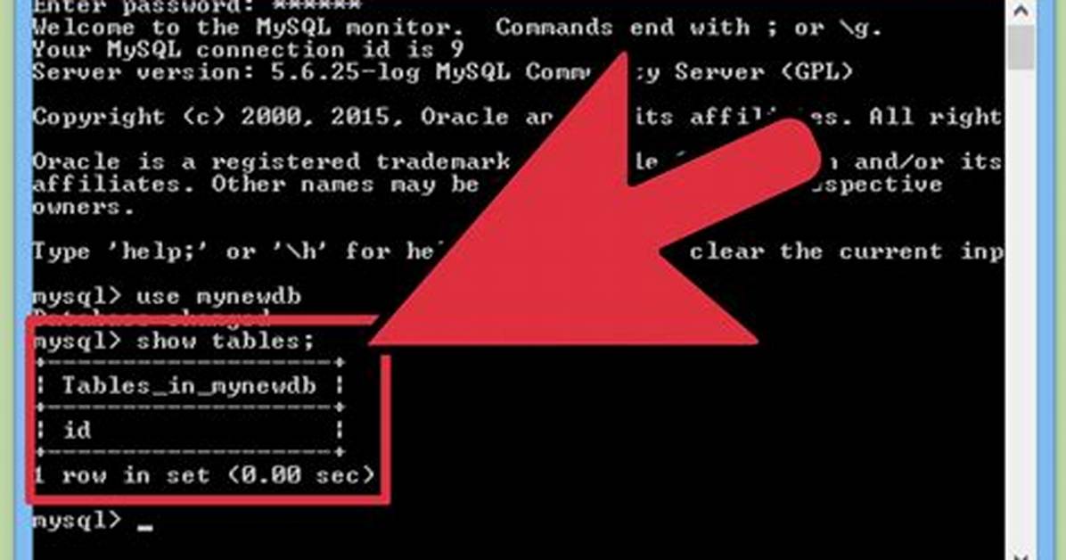 Connecting to Mysql from the Command Line