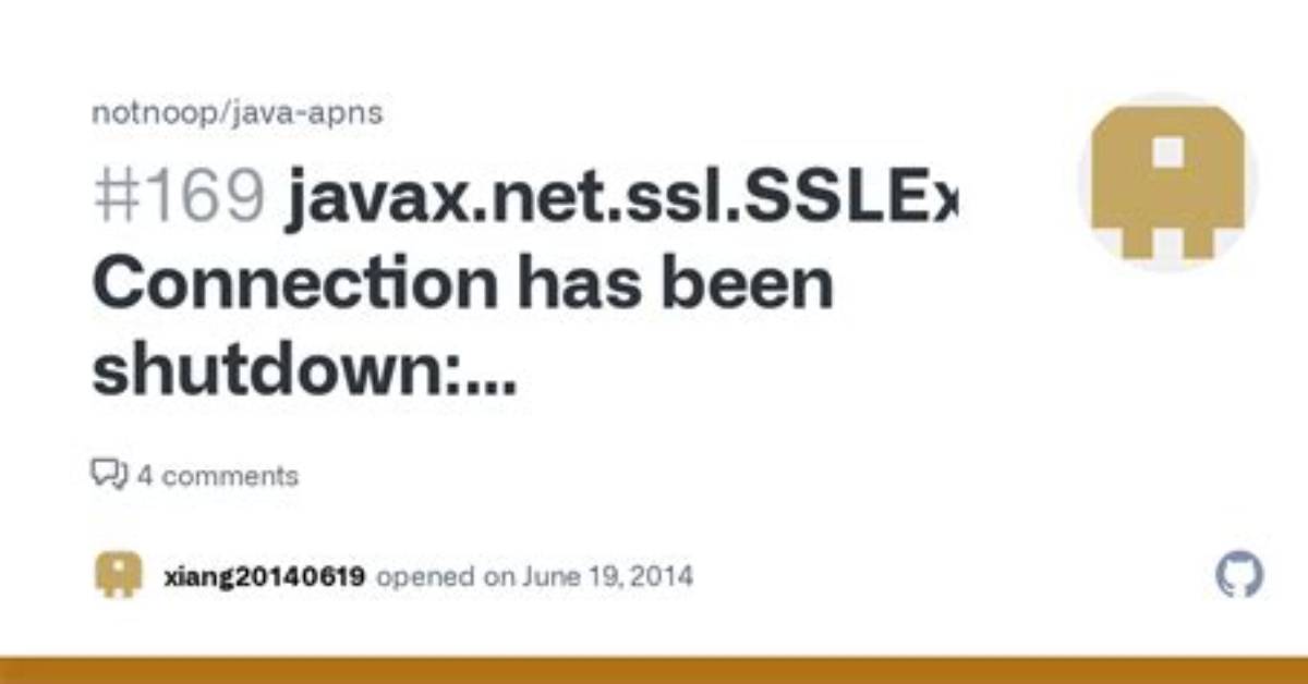 Connection Has Been Shutdown: Javax. Net. Ssl. Sslexception: Tag Mismatch
