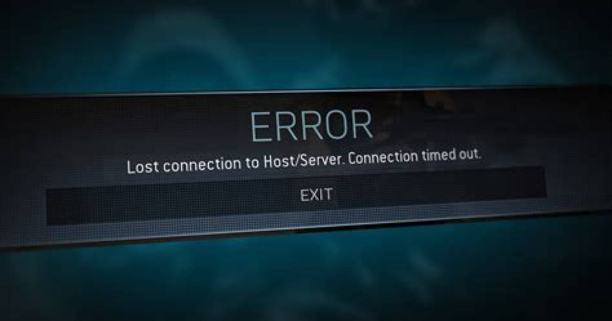 "Connection to Remote Host Was Lost." Error