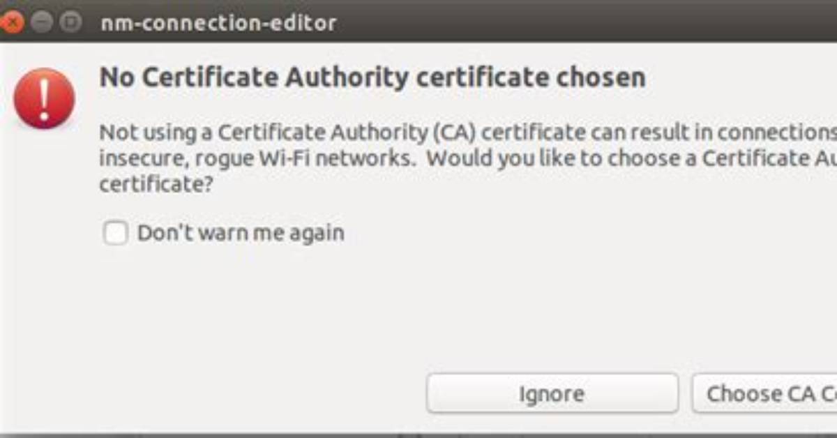 Constantly Asked for Wifi Password and Ca Certificate