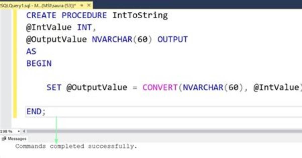 Convert a String to Int Using Sql Query