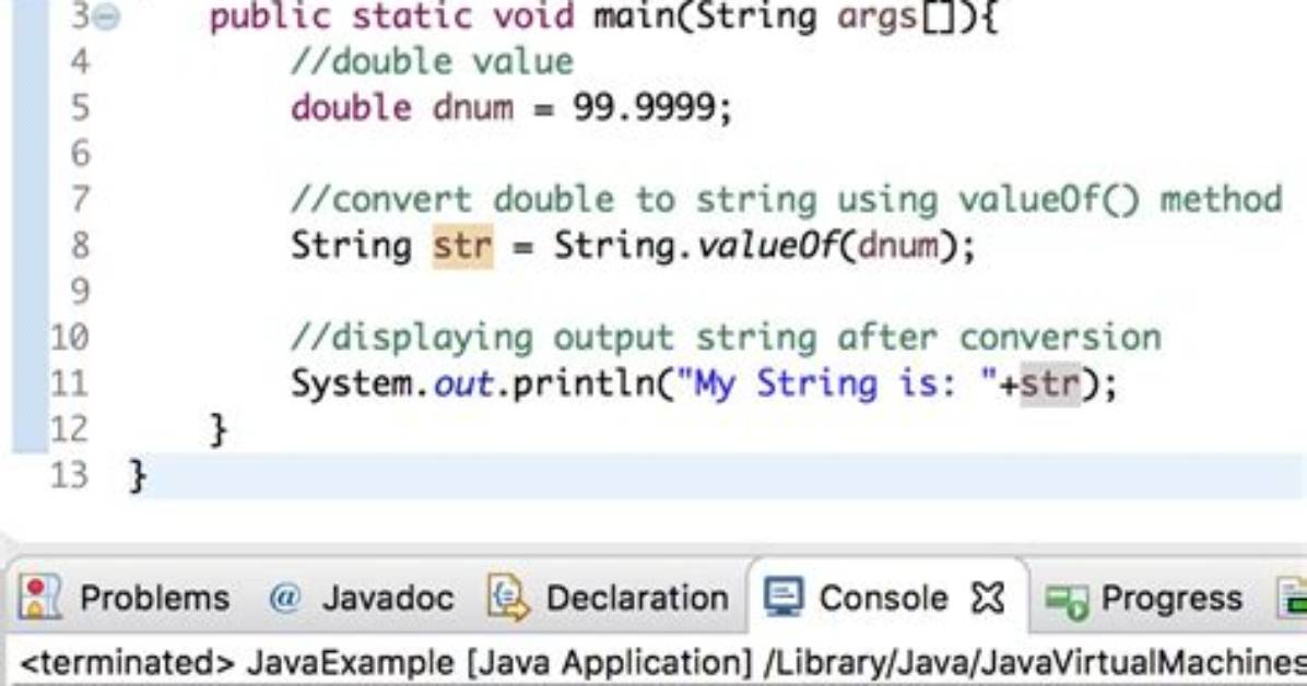 Convert Double to String
