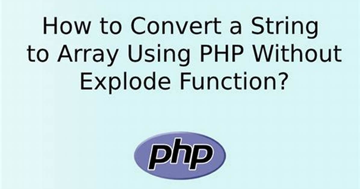 Convert String to Array in Without Using Split Function