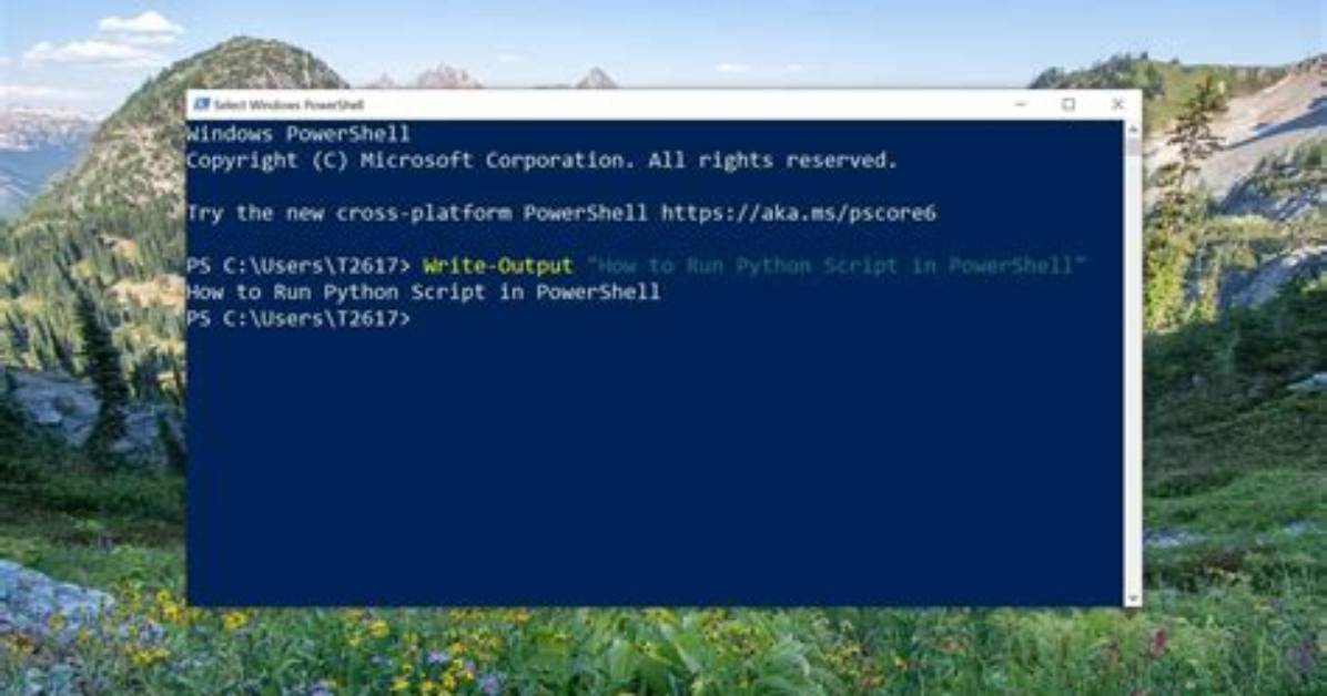 Convert the Powershell Script to Python 3