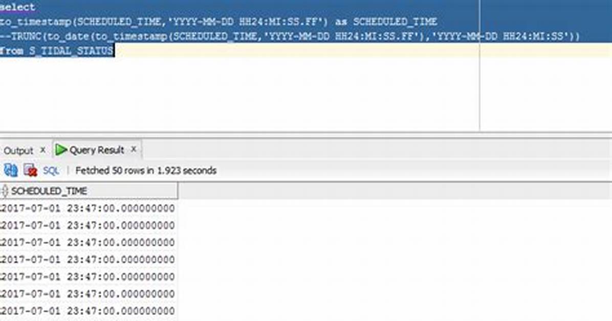 Convert Timestamp to Date in Oracle Sql