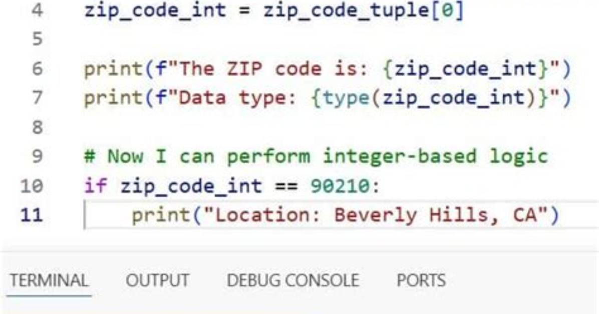Convert Tuple to Int in Python