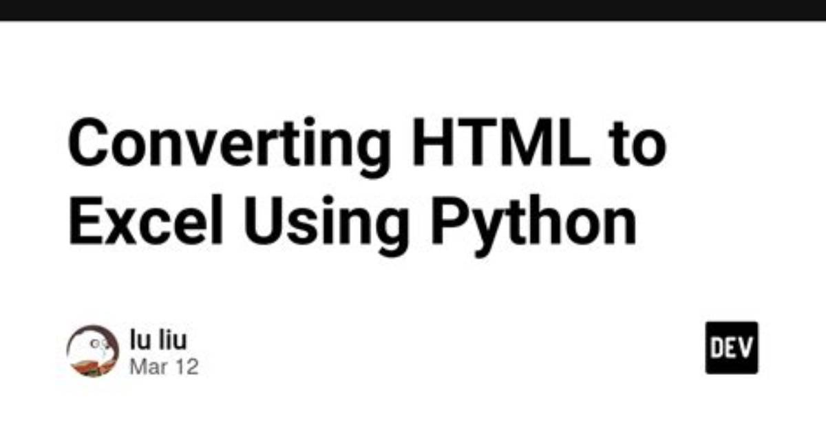 Converting Html to Excel? [Closed]