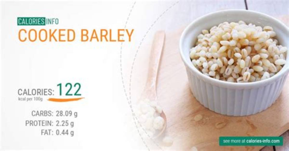 Cooked Barley Calories