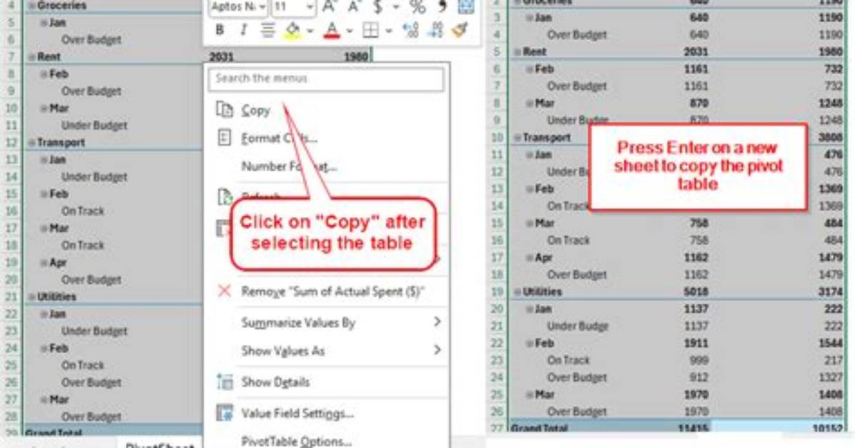 Copy Data into Another Table