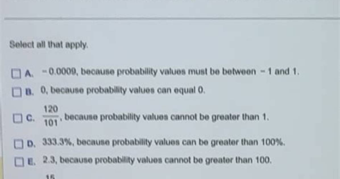 Could 2 Represent a Probability?