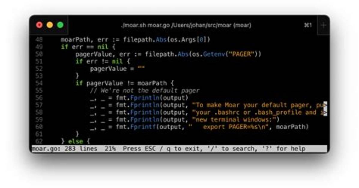 Could Less Show the Viewed Proportion of Text File?