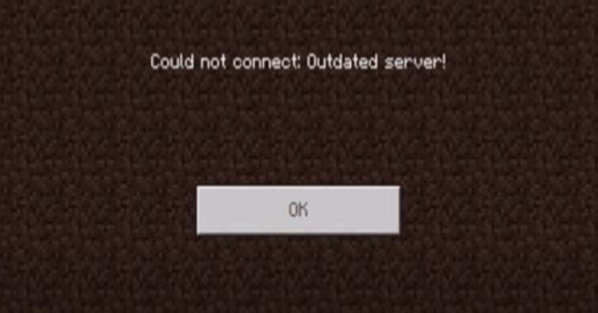 Could Not Join Outdated Server Minecraft?