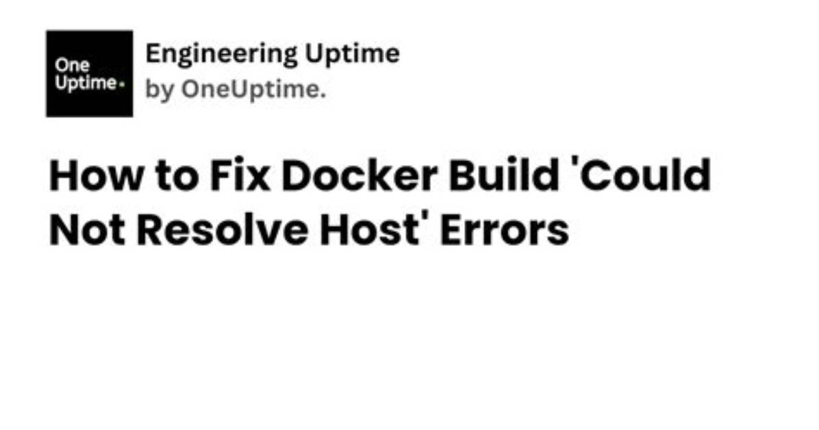 "Could Not Resolve Host: Download. Docker. Com" While Installing Docker Ce