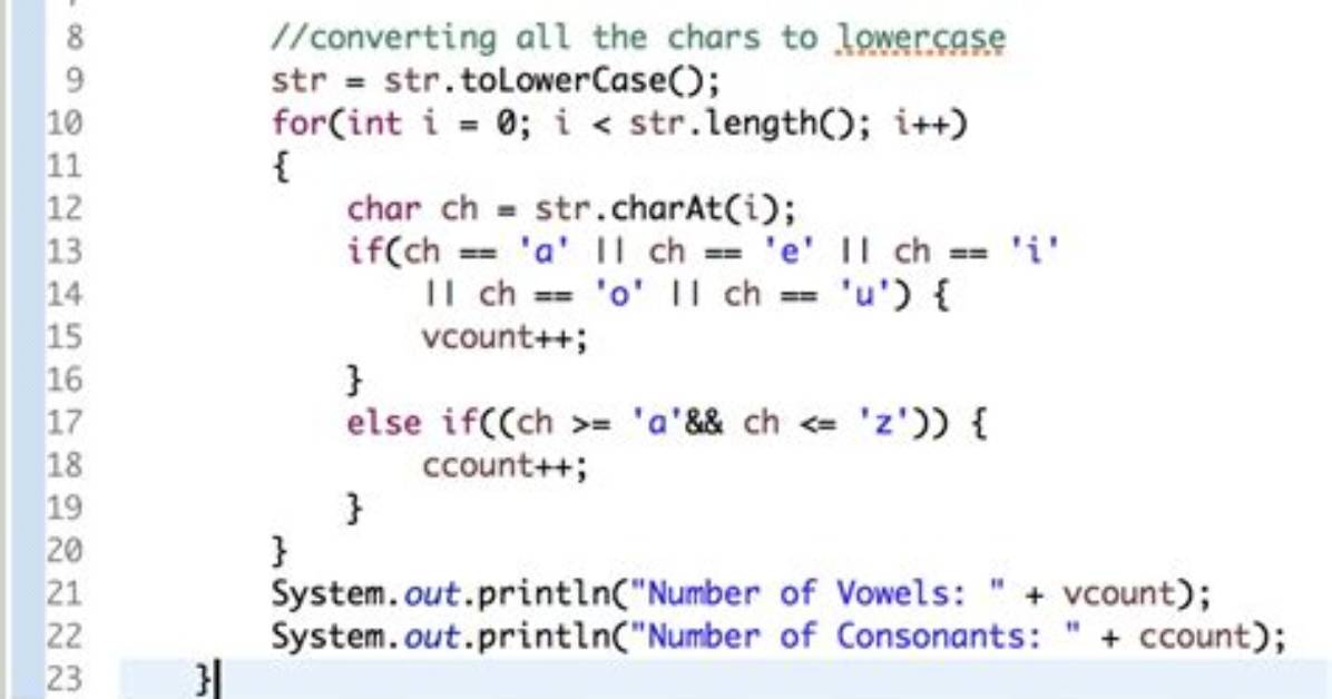 Count Method Java