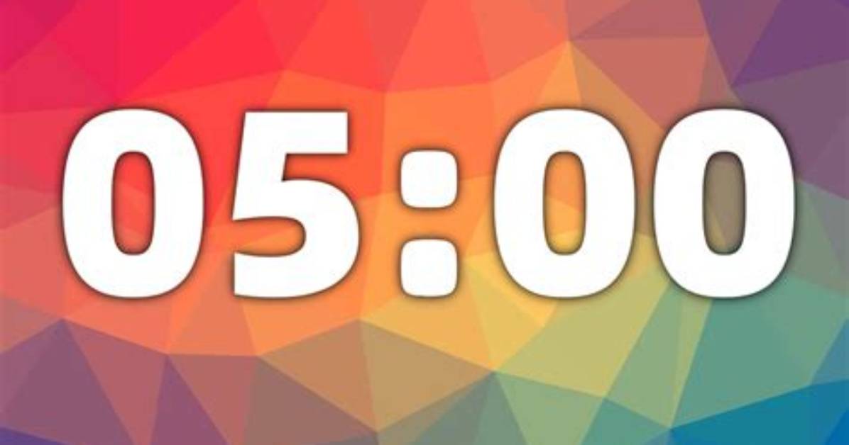 Countdown Timer to 5 Minutes from Current Date