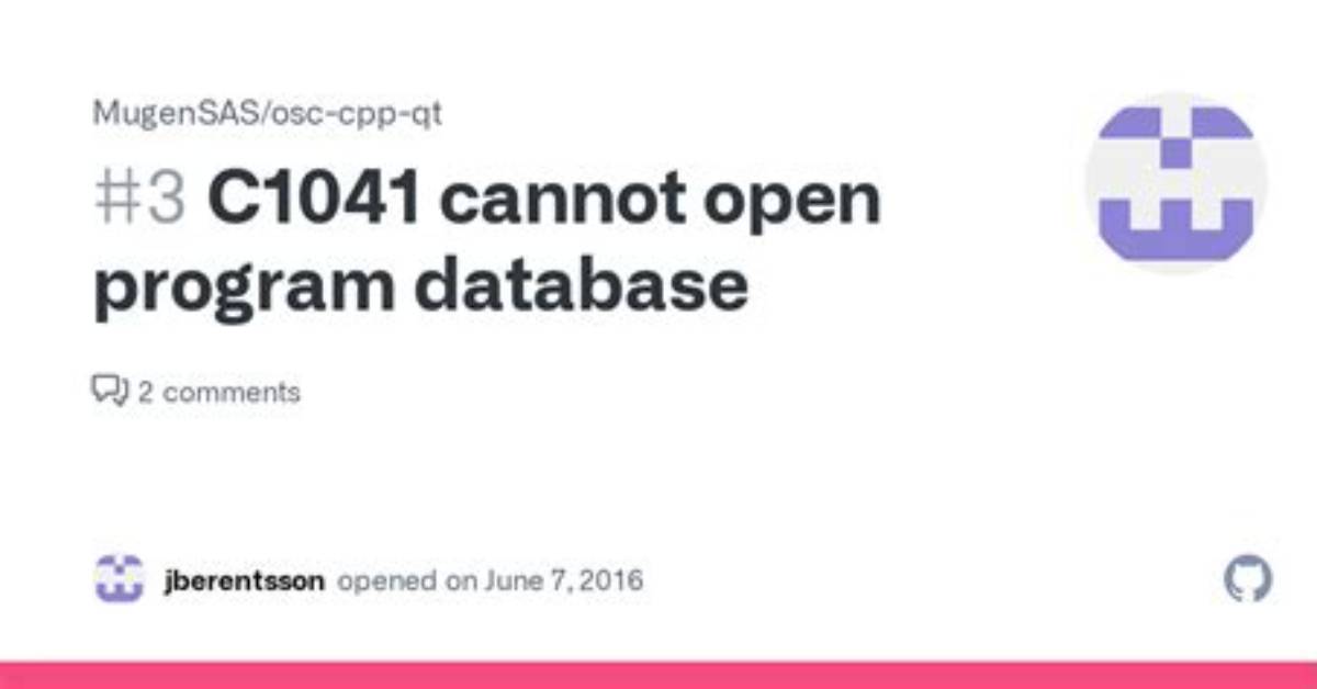 Cpp: -1: Error: C1041: Cannot Open Program Database; Untitled-Build-Desktop-Debug\Vc120. Pdb'