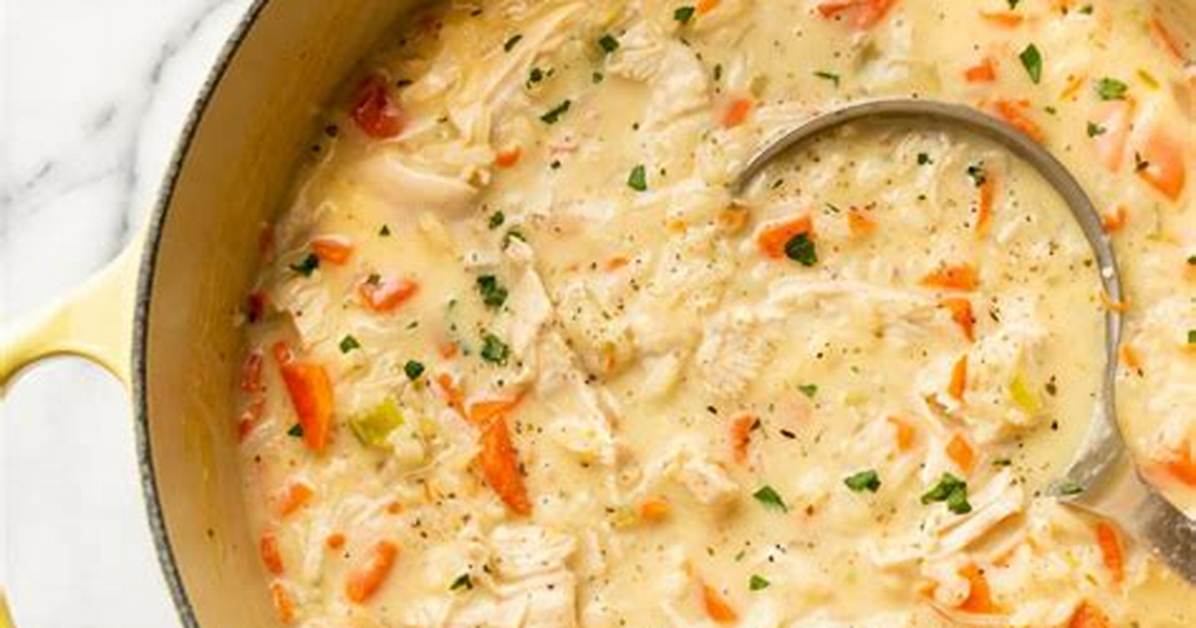 Creamy Chicken and Rice Soup
