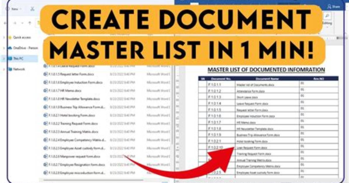 Create a Master List That Other Sheets Reference and Auto Update When Master Changes