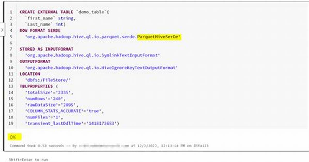 Create External Table with Format Serde and a Extra Column - Hive