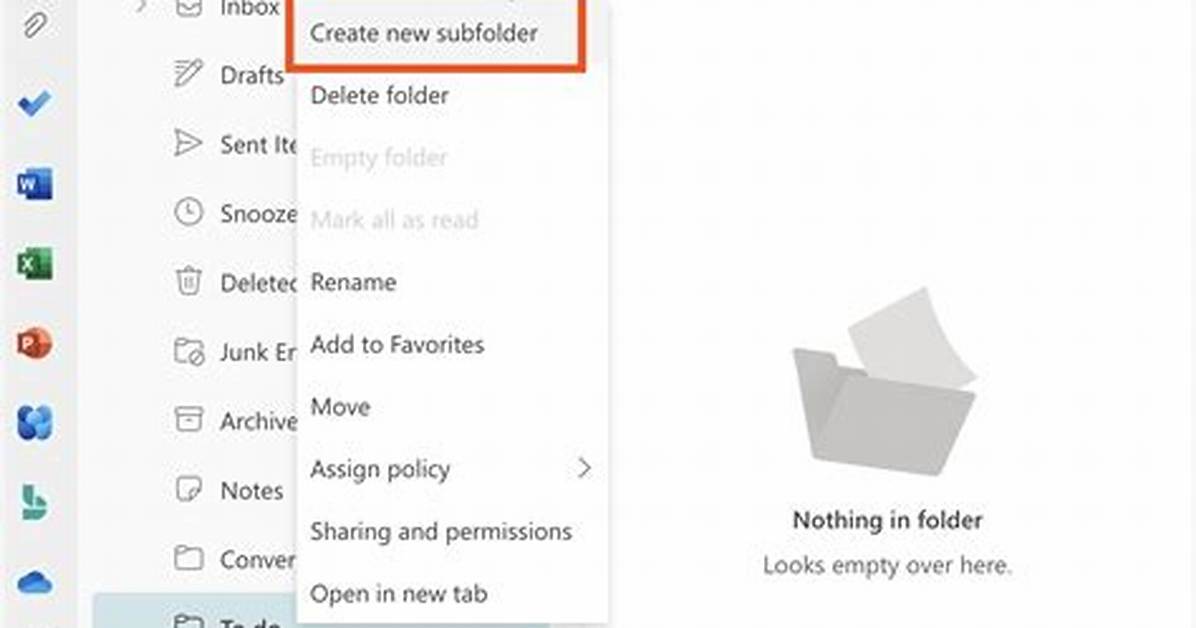 Create Folder and Subfolder