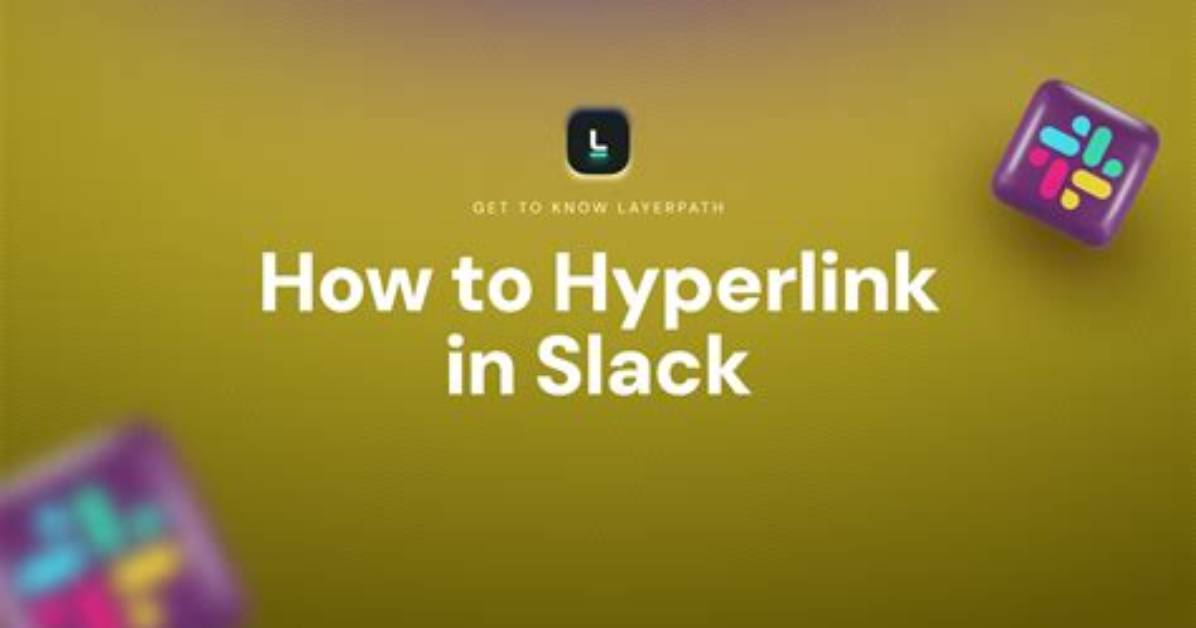 Create Hyperlink in Slack [Closed]