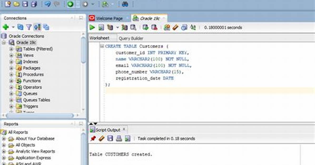 Create Table from View - Oracle Sql Sql Error: Ora-01723: Zero-Length Columns Are Not Allowed