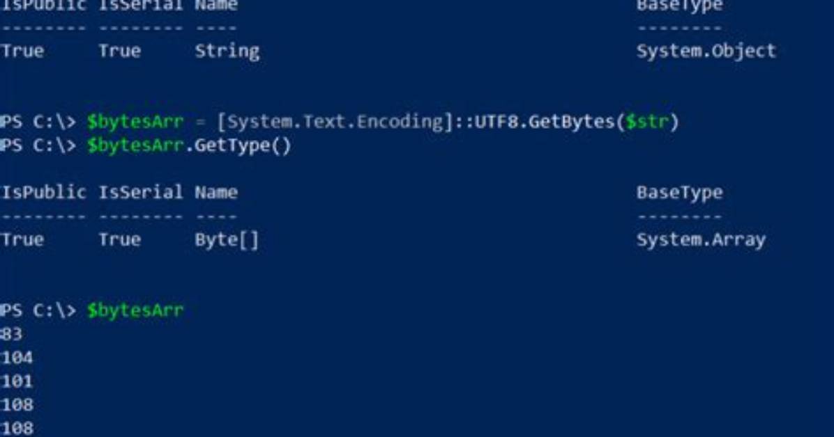 Creating Byte[] in Powershell