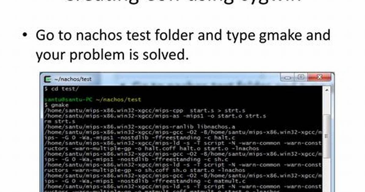 Creating Files in Cygwin