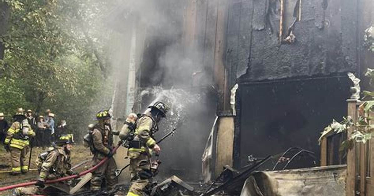 Crews Battle House Fire in Jackson Township