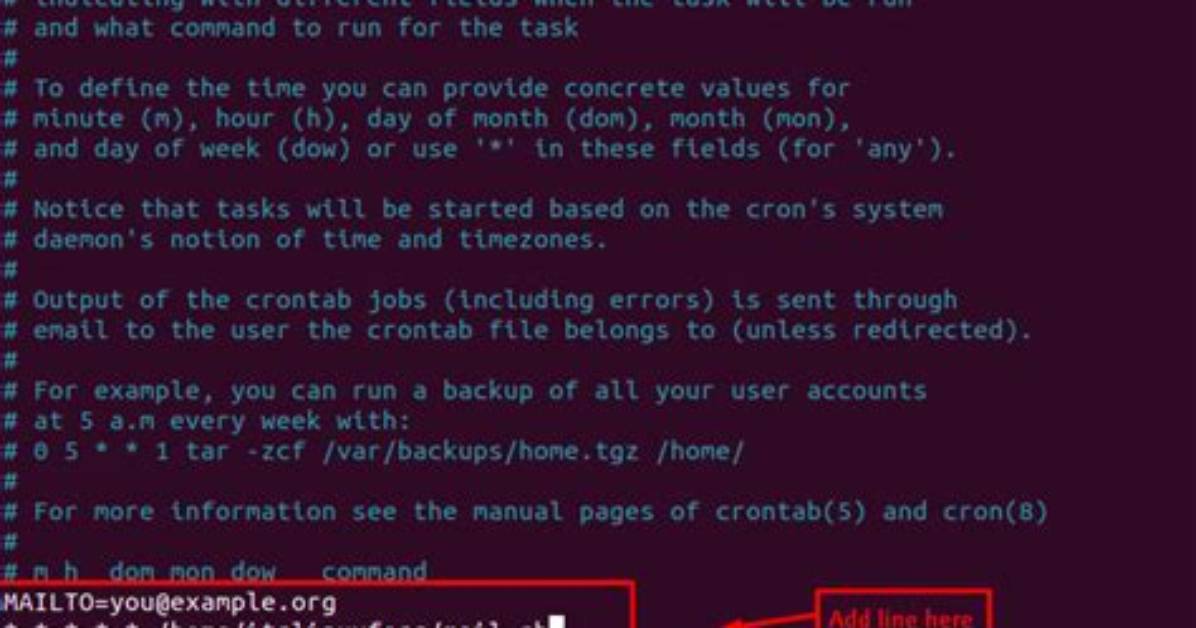 Crontab - Send Mail on Restart