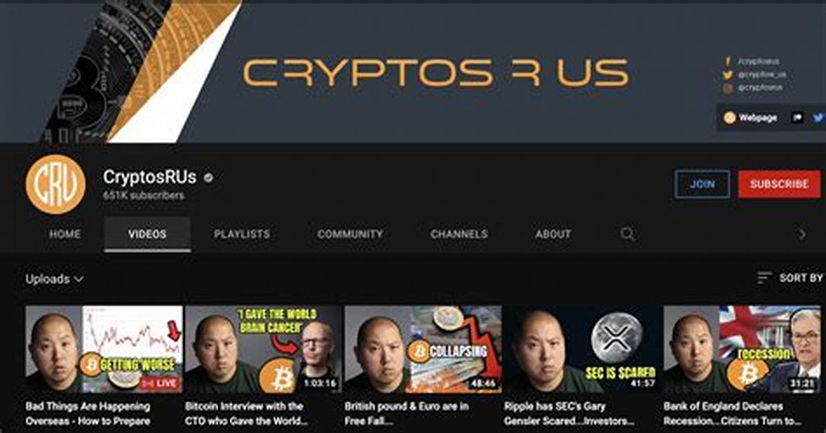 Cryptosrus Youtuber Overview