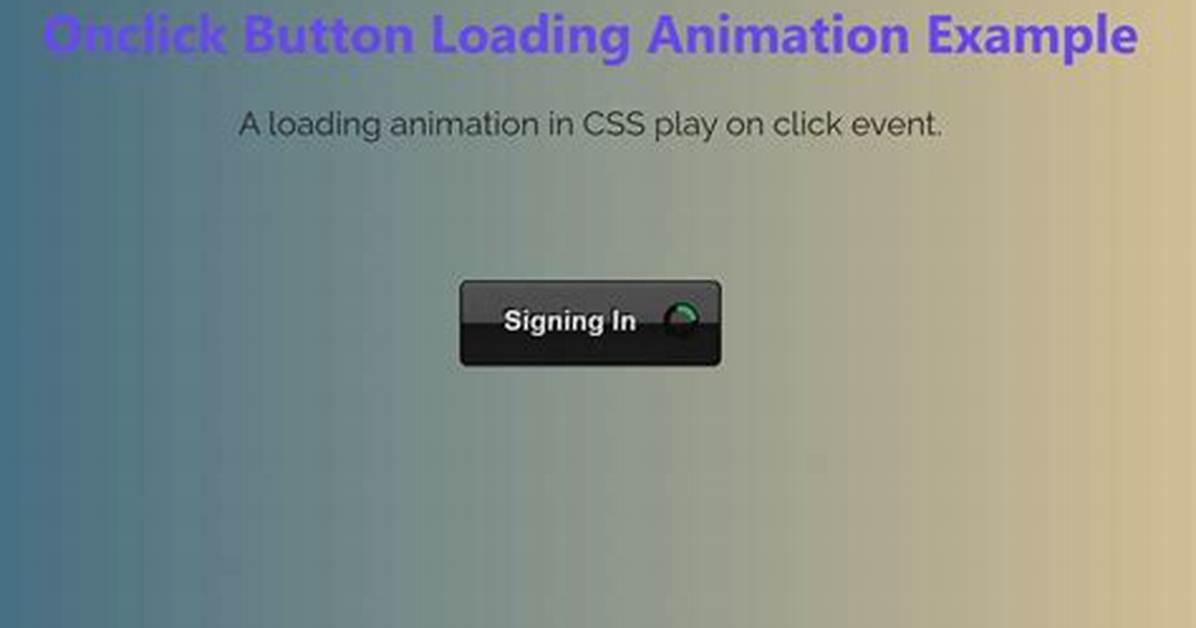Css Animation onClick