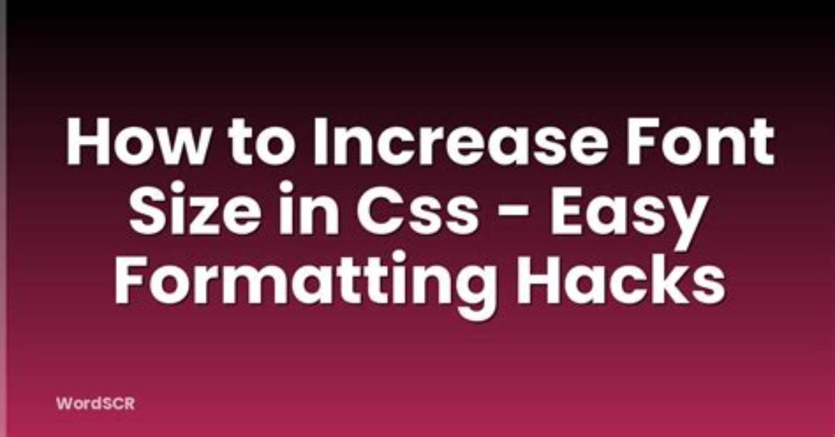 Css - Calc() on Font-Size - Changing Font Size Based on Container Size