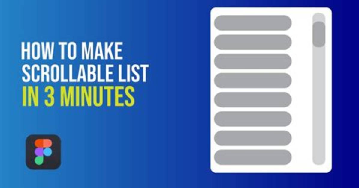 Css How to Make Scrollable List