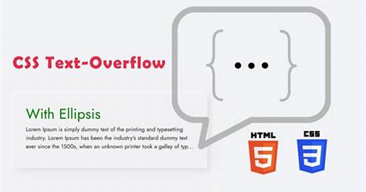 Css Text-Overflow: Ellipsis; Not Working?