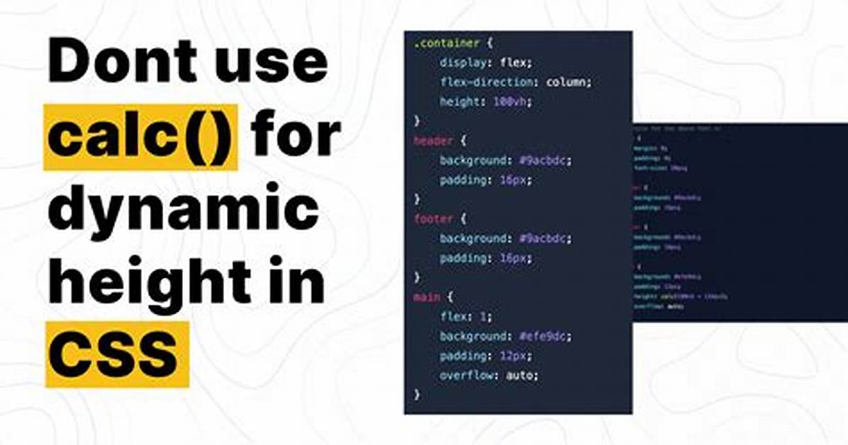 Css - Use Calc() to Keep Widths of Elements the Same