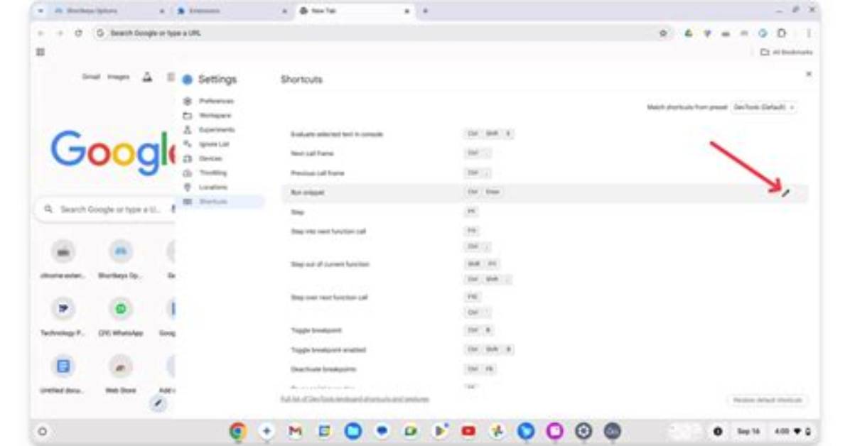 Customize Google Chrome Keyboard Shortcuts?
