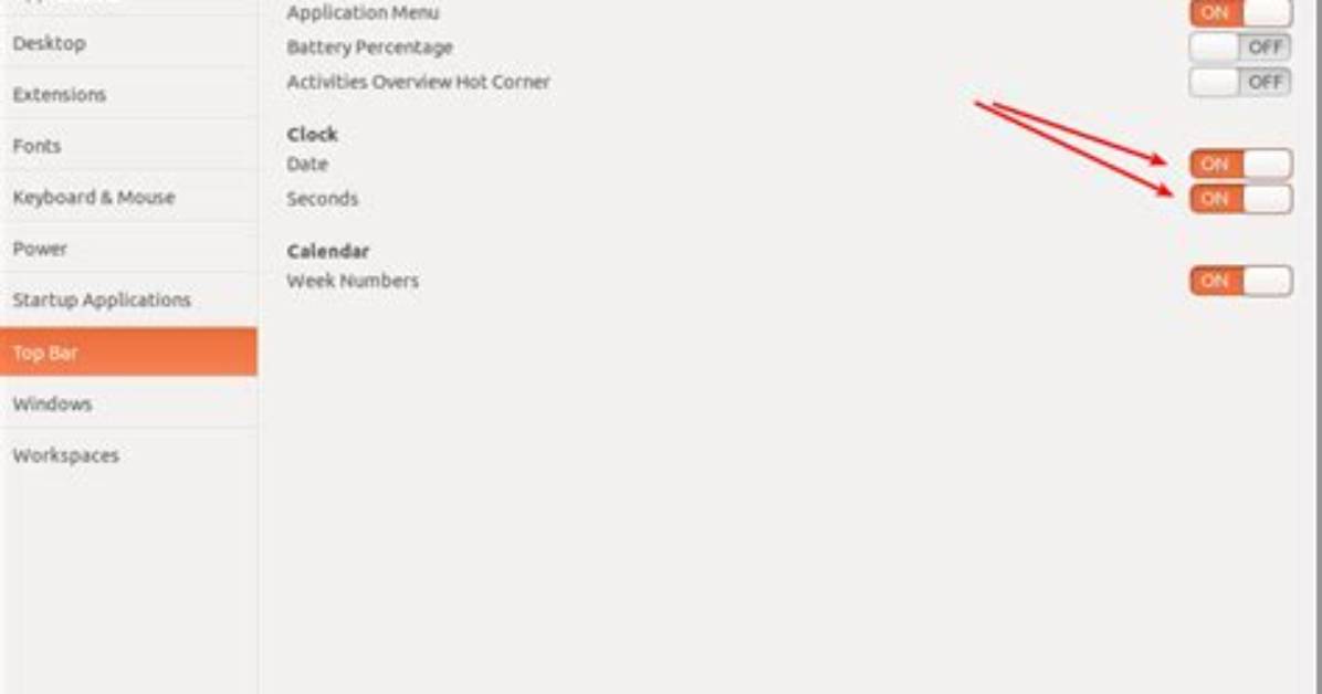 Customizing Tray/Taskbar Date Display in Ubuntu with Gnome 3