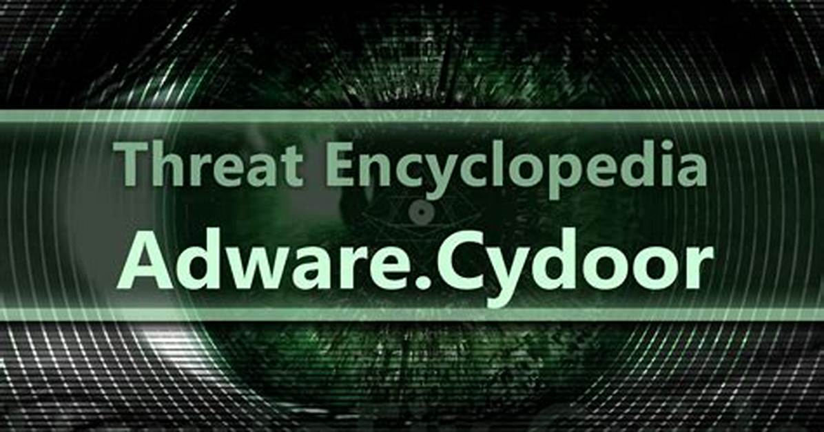 Cydoor. Adware. Advertising. Dds