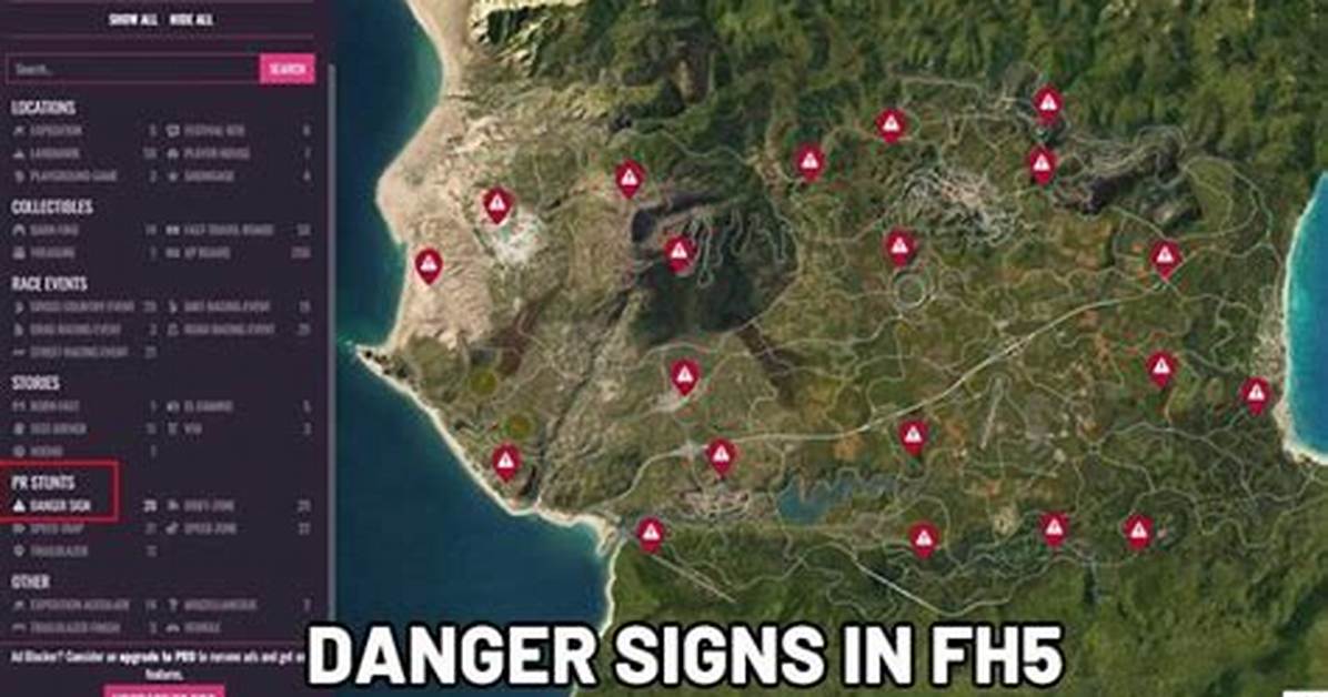 Danger Signs, Forza Horizon 5 Points of Interest