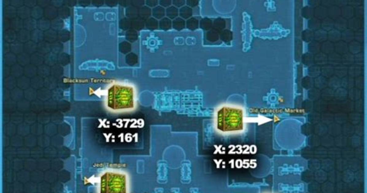 Datacrons Maps and Locations for Star Wars: the Old Republic