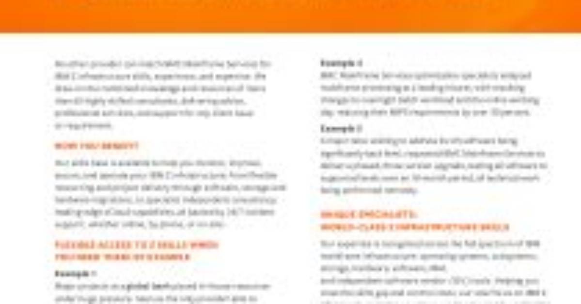 Datasheet: Assured Mainframe Services - Bmc Software