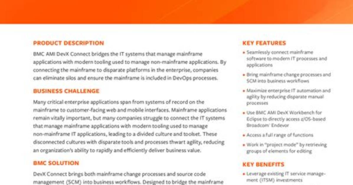 Datasheet: Bmc Ami Devx Workbench for vs Code