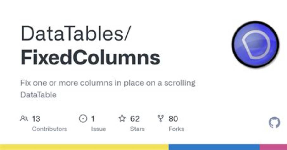 DataTables fixedColumns Part Is Not Working