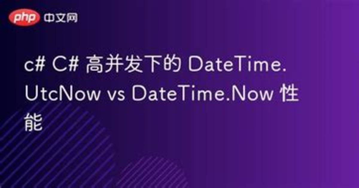 Datetime. Now Vs. Datetime. Utcnow