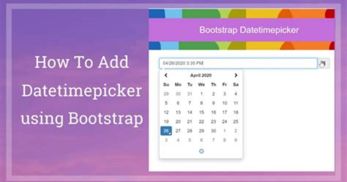 Datetimepicker with Bootstrap 5 Not Working Properly
