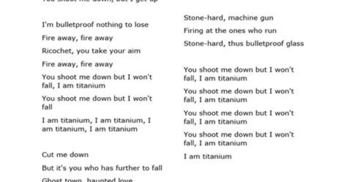 Dave 'Titanium' Lyrics Meaning Explained