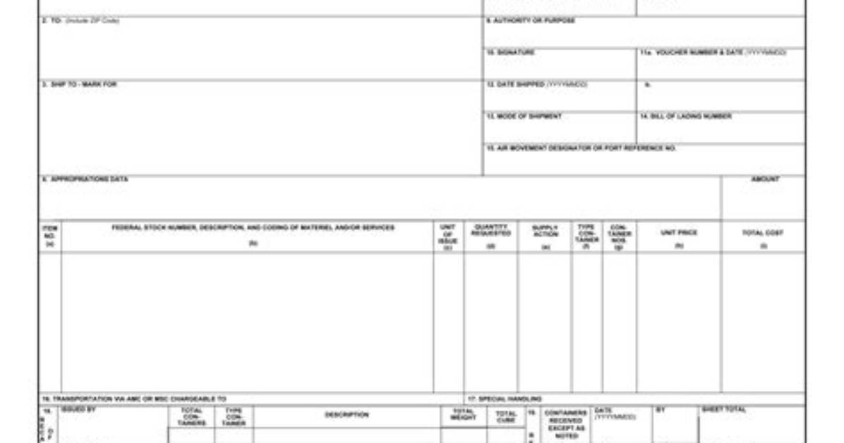 Dd Form 1149 Website
