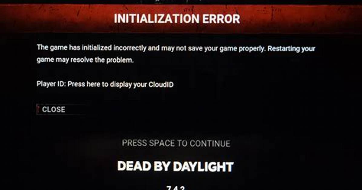 Dead by Daylight (Dbd) Initialization Error Fix (2022)